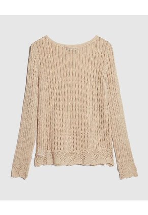 Saco Para Mujer Cuello Redondo Color Dorado Marca Patprimo #30330589