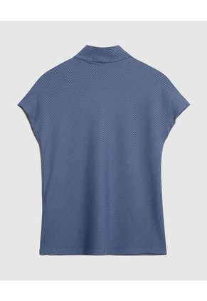 Camiseta Para Mujer Manga Corta Cuello V Color Azul  Marca Patprimo #30093659