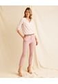 Pantalon Para Mujer Patprimo Color Rosa Material Algodón 97%-Elastano 3% de Patprimo