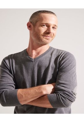 Saco Para Hombre Cuello V Color Gris  Marca Patprimo #44330201