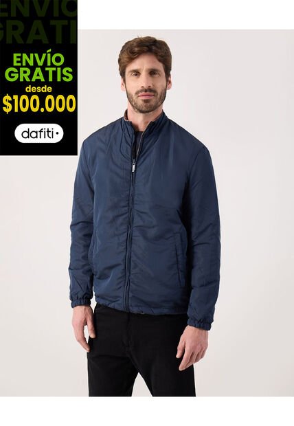 Chaqueta Doble Faz   Para Hombre Azul Patprimo
