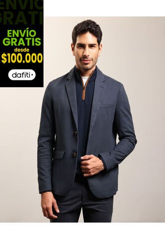 Blazer Clasico   Para Hombre Azul Patprimo Patprimo
