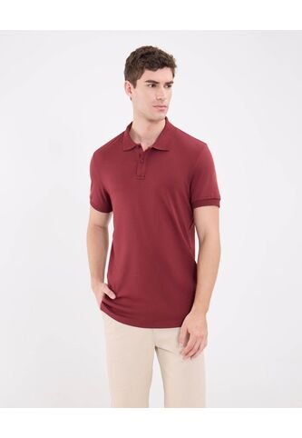 Polo Para Hombre Cuello Tejido Sin Bolsillo Color Vino Marca Patprimo #44112737 Patprimo