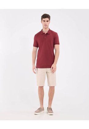 Polo Para Hombre Cuello Tejido Sin Bolsillo Color Vino Marca Patprimo #44112737