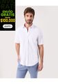 Camisa Unicolor   Para Hombre Blanco Patprimo de Patprimo