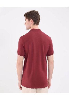 Polo Para Hombre Cuello Tejido Sin Bolsillo Color Vino Marca Patprimo #44112737