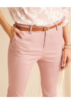 Pantalon Para Mujer Patprimo Color Rosa Material Algodón 97%-Elastano 3%