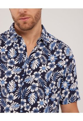 Camisa Para Hombre Manga Corta Sin Bolsillo Color Azul  Marca Patprimo #44012912