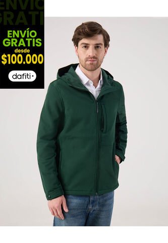 Chaqueta Unicolor Con Bolsillo En Frente   Para Hombre Verde Patprimo Patprimo