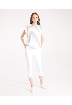 Pantalón Para Mujer Capri Color Blanco Marca Patprimo #30071624