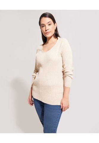 Saco Para Mujer Cuello V Color Beige Marca Patprimo #14330209 Patprimo