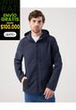 Chaqueta Unicolor Con Bolsillo En Frente   Para Hombre Azul Patprimo de Patprimo