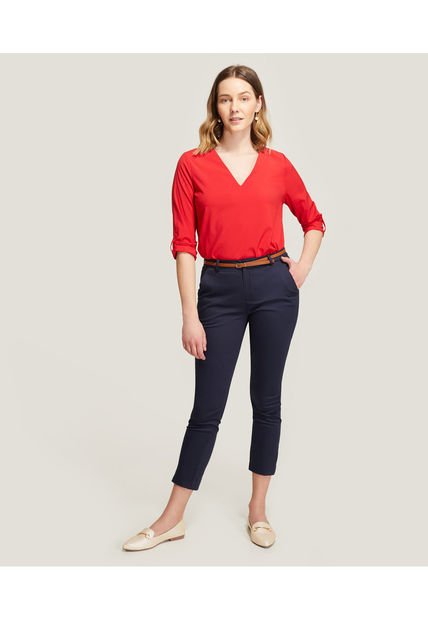 Pantalón Para Mujer Chino Color Azul  Marca Patprimo #30071282