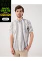 Camisa A Rayas   Para Hombre Azul Patprimo de Patprimo