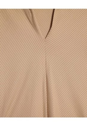 Camiseta Para Mujer Manga Corta Cuello V Color Café Claro Marca Patprimo #30093659