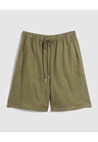 Bermuda  Para Mujer Jogger Largo Color Verde Marca Patprimo #30100404 Patprimo