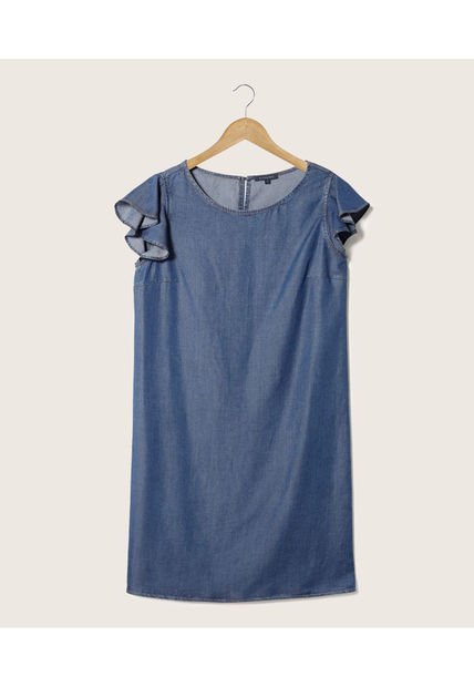 Vestido Para Mujer Manga Corta Color Azul  Marca Patprimo #30170870