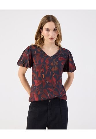 Blusa  Para Mujer Manga Corta Color Azul Marca Patprimo #30123639 Patprimo