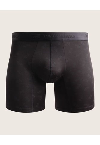 Boxer X1 Para Hombre Fleat Seamer Medio Color Negro Marca Patprimo #44000194 Patprimo