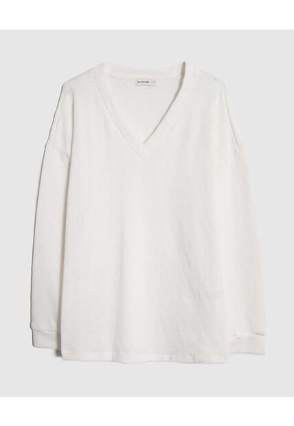 Saco  Para Mujer Cuello V Color Crema Marca Patprimo #30330661