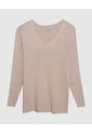 Saco Para Mujer Cuello V Color Beige Marca Patprimo #14330209 de Patprimo