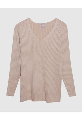Saco Para Mujer Cuello V Color Beige Marca Patprimo #14330209