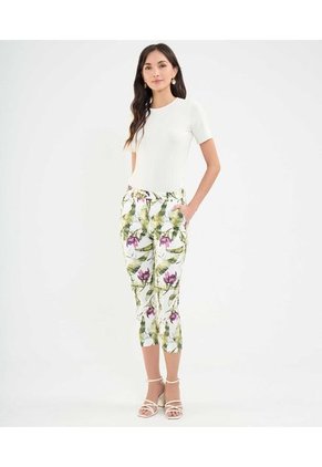 Pantalón Para Mujer Capri Color Verde  Marca Patprimo #30071965