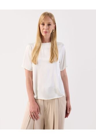 Blusa  Para Mujer Manga Corta Color Blanco Marca Patprimo #30123666 Patprimo