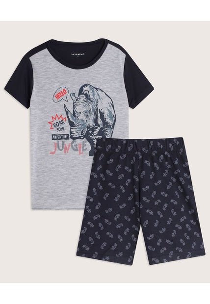 Pijama Para Niño M/C P/C Color Gris  Marca Patprimo #66040054