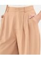 Pantalón En Efecto Lino  Para Mujer Café Patprimo de Patprimo