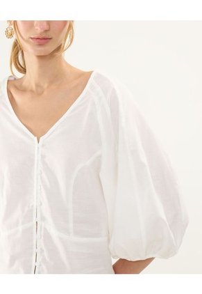 Blusa Para Mujer Manga Corta Color Blanco Marca Patprimo #30123427