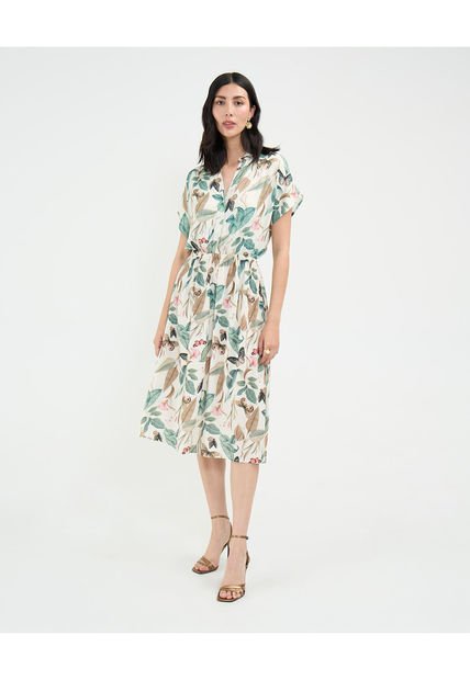 Vestido Para Mujer M/C Corto Color Crudo Marca Patprimo #30171014