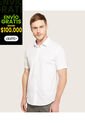 Camisa Manga Corta Con Cuello Camisero Blanco  Para Hombre Blanco Patprimo de Patprimo