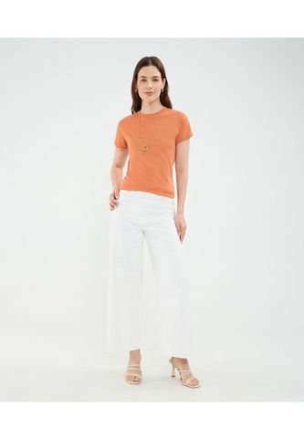 Jean Para Mujer Culotte Color Blanco Marca Patprimo #30160458 Patprimo