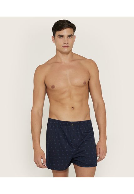 Boxer X1 Para Hombre Bragueta Amplio Color Azul Marca Patprimo #10560