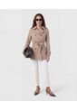 Chaqueta Trench Con Cinturón   Para Mujer Café Patprimo de Patprimo