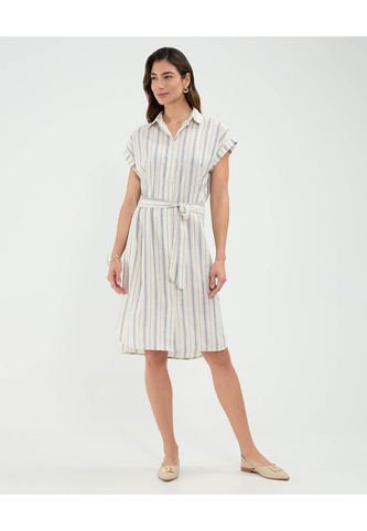 Vestido Para Mujer M/C Medio Color Azul Marca Patprimo #30171034 Patprimo