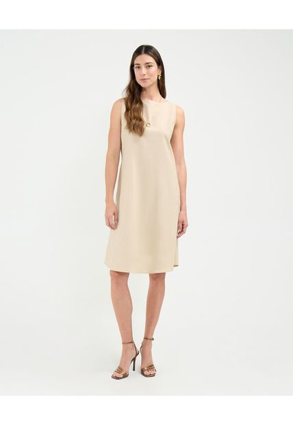 Vestido Para Mujer M/Sisa Medio Color Beige Marca Patprimo #30171039