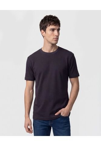 Camiseta Regular Fit Unicolor   Para Hombre Azul Patprimo Patprimo