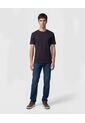 Camiseta Regular Fit Unicolor   Para Hombre Azul Patprimo de Patprimo