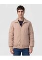 Chaqueta Bomber Con Cuello Camisero   Para Hombre Beige Patprimo de Patprimo