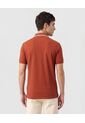 Polo Con Pechera En Contraste   Para Hombre Naranja Patprimo de Patprimo