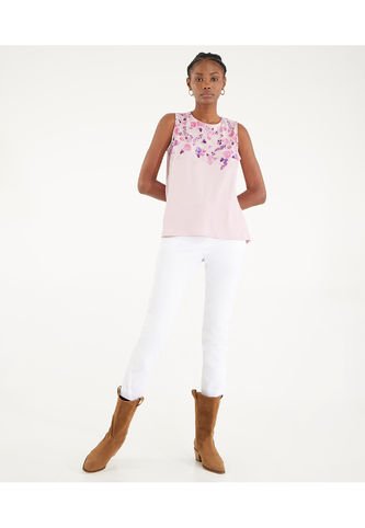 Pantalón Para Mujer Chino Color Blanco Marca Patprimo #30071623 Patprimo