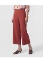 Pantalón Culotte De Tiro Alto   Para Mujer Naranja Patprimo de Patprimo