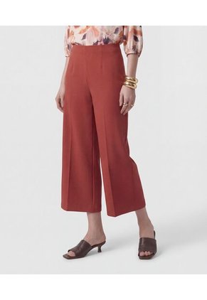 Pantalón Culotte De Tiro Alto Para Mujer Naranja Patprimo