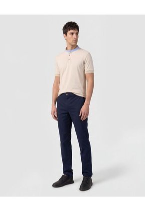 Polo Con Cuello Neru Y Pechera Para Hombre Beige Patprimo