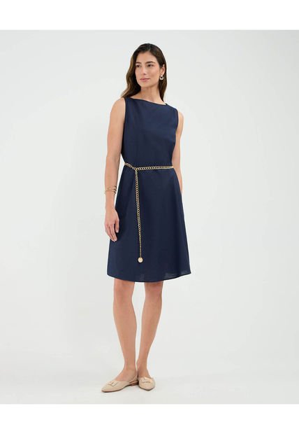 Vestido Para Mujer M/Sisa Medio Color Azul Marca Patprimo #30171035