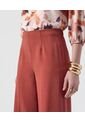 Pantalón Culotte De Tiro Alto   Para Mujer Naranja Patprimo de Patprimo