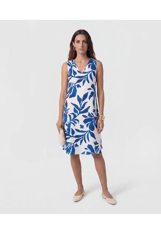 Vestido Corto Manga Sisa Cuello En V   Para Mujer Blanco Patprimo Patprimo