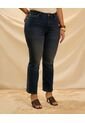 Jeans De Bota Recta Y Tiro Alto  Curvy  Para Mujer Azul Patprimo de Patprimo